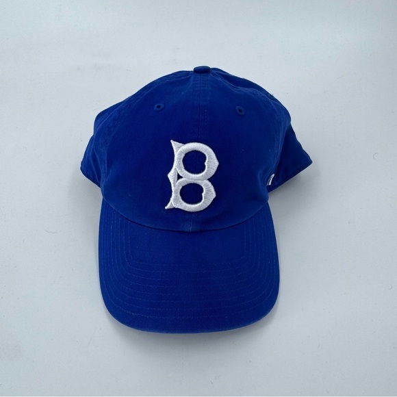 ‘Brooklyn Dodgers Embroidered 47 Brand Royal Blue Cap with White Detail - Picture 1 of 5
